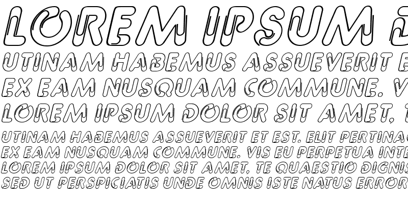 Sample of PageClips Italic