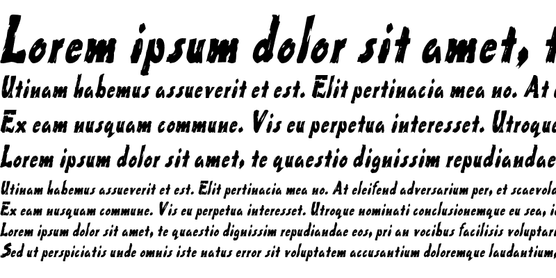 Sample of Paint-Condensed Italic