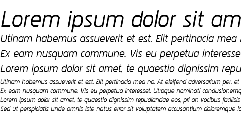 Sample of Pakenham Xp Italic