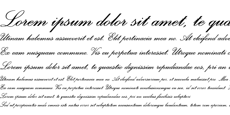 Sample of Palace Script MT Semi Bold