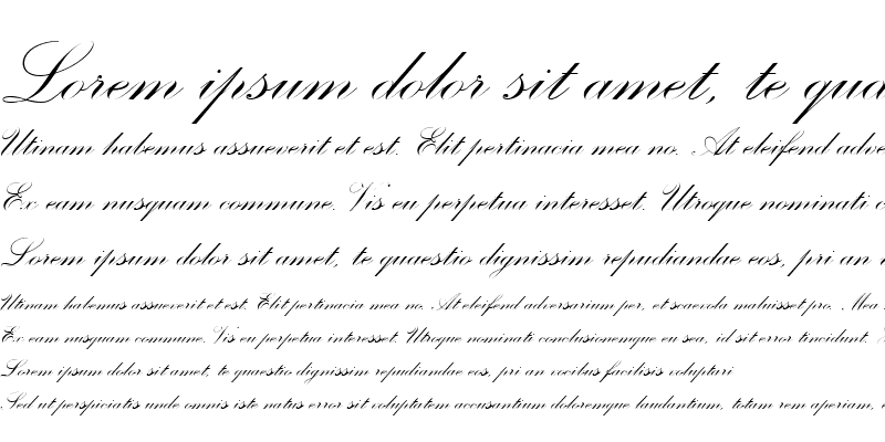 Sample of Palace Script MT Std