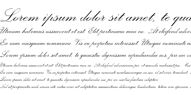Sample of Palace Script Regular