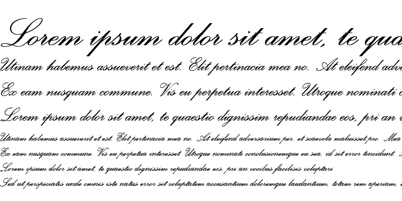 Sample of Palace Script SemiBold