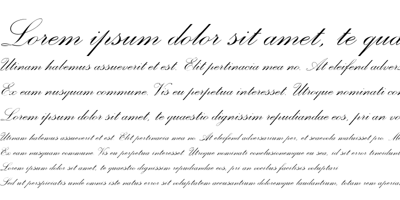 Sample of PalaceScriptMT RomanItalic