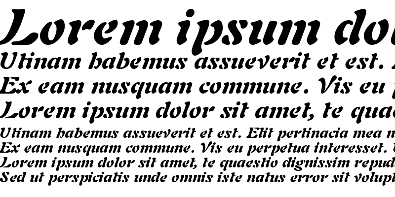 Sample of PaletteBlackSSK Italic