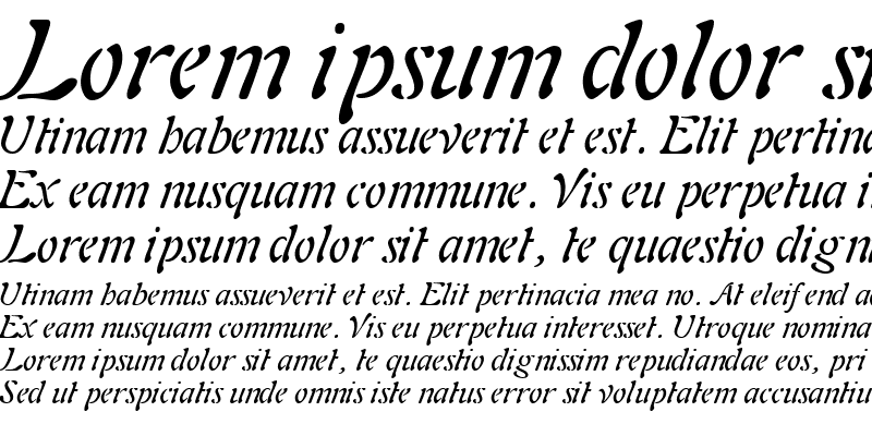 Sample of PaletteSSK Italic