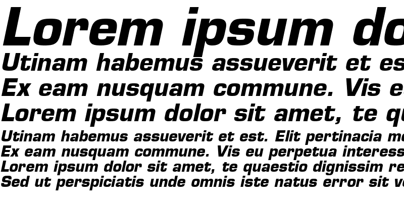 Sample of Palindrome Black SSi Bold Italic