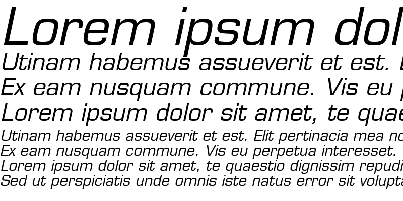 Sample of Palindrome SSi Italic