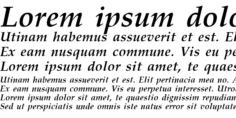 Sample of Palisade Bold Italic