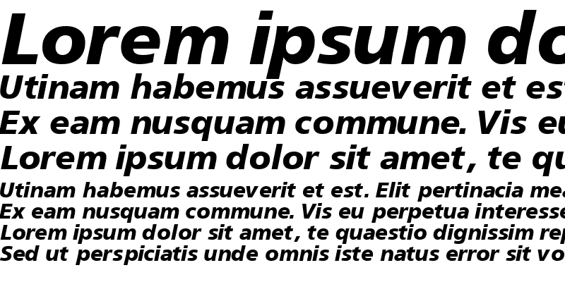 Sample of PalmaBlackSSK Italic