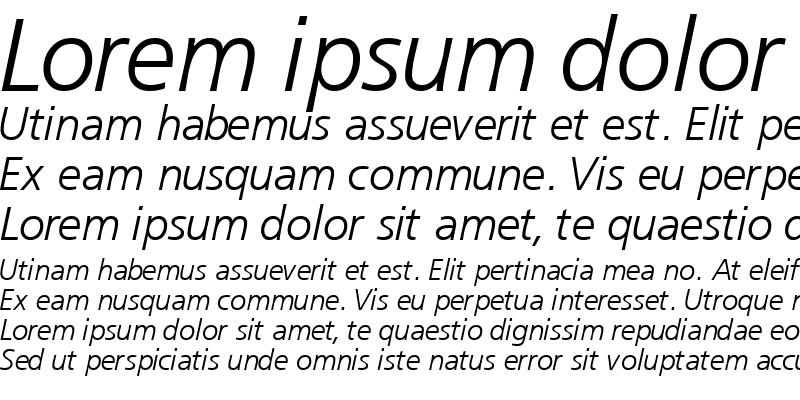 Sample of PalmaLightSSK Italic