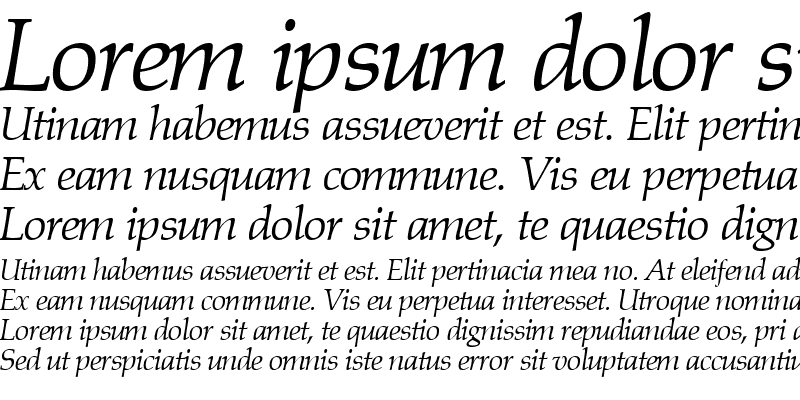 Sample of PalmerWerk Italic
