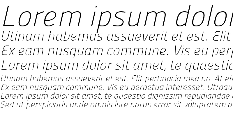 Sample of Panefresco 1wt Italic