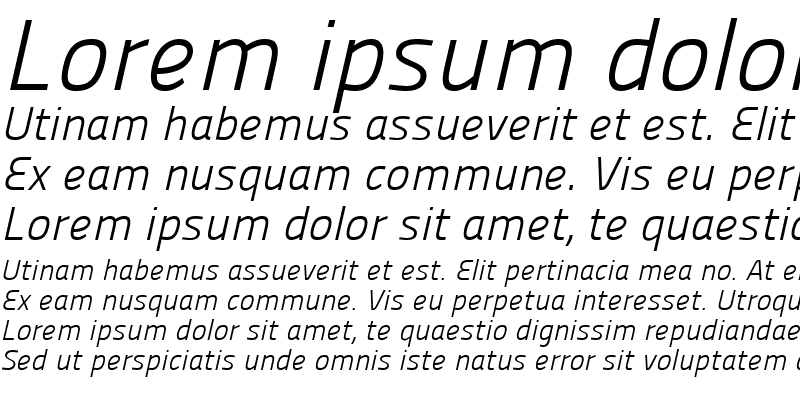 Sample of Panefresco 250wt Italic