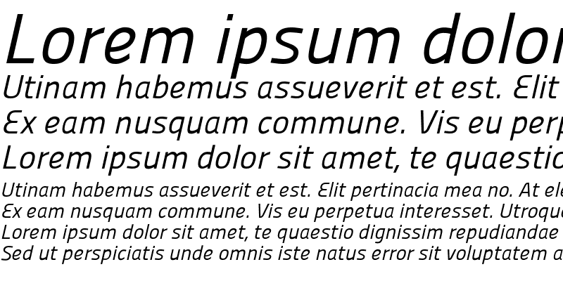 Sample of Panefresco 400wt Italic