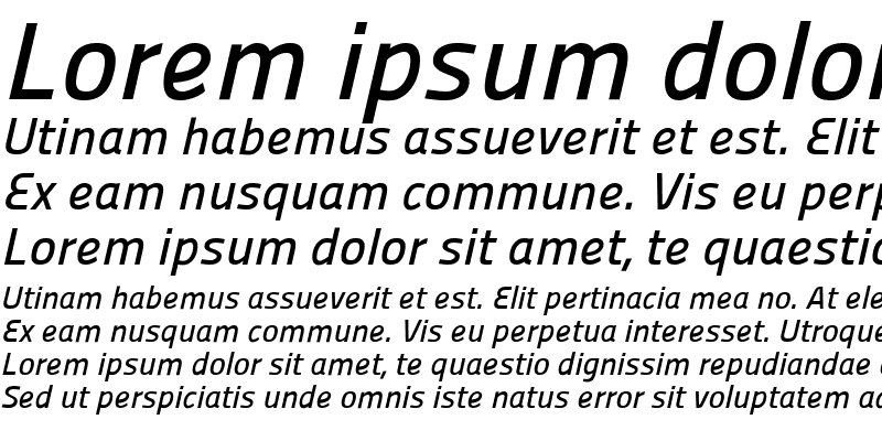 Sample of Panefresco 600wt Italic