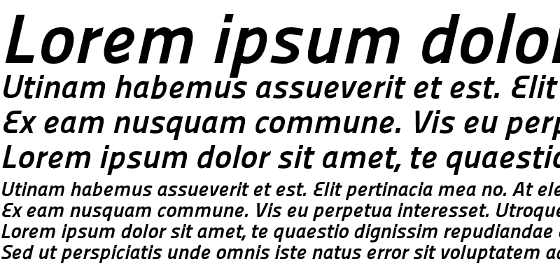 Sample of Panefresco 800wt Italic