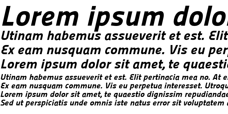 Sample of Panefresco 999wt Italic