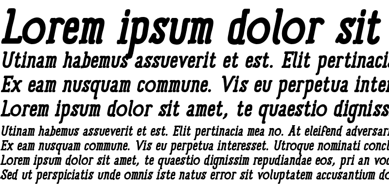 Sample of Panforte Serif Bold Italic