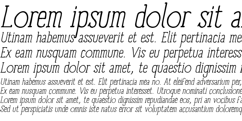 Sample of Panforte Serif Light Italic