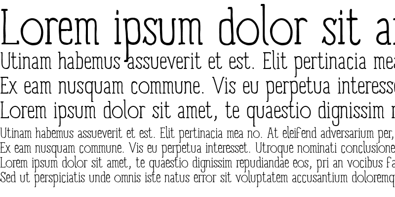 Sample of Panforte Serif Light