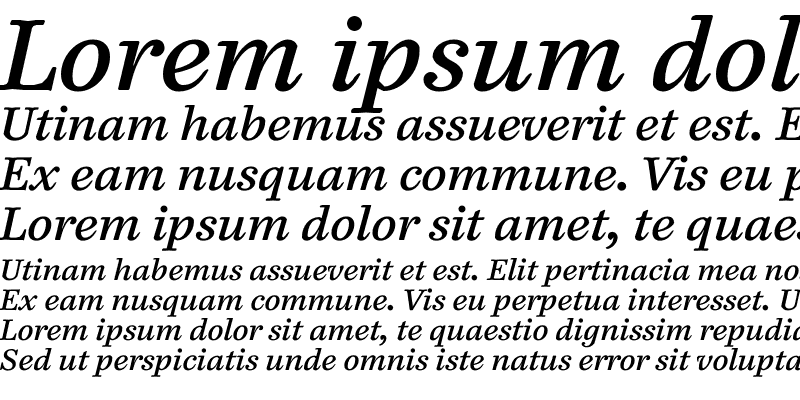 Sample of Paperback 6 Italic