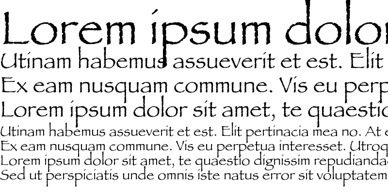 Sample of Papyrus Plain Regular