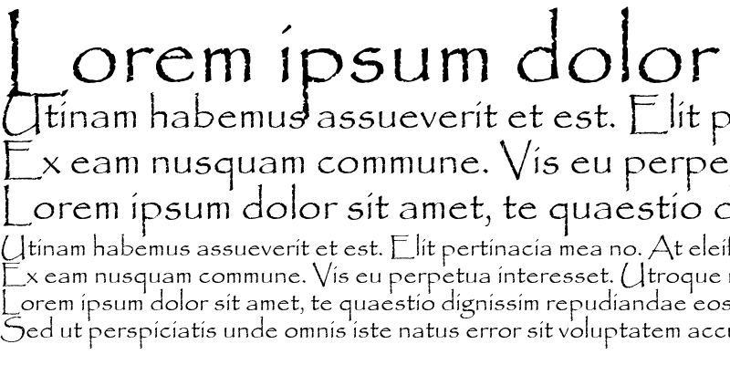 Sample of Papyrus Regular