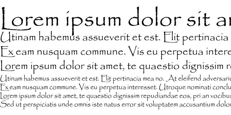 Sample of PapyrusEF Alternates Regular