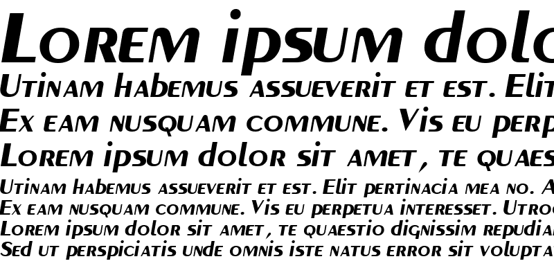 Sample of PaqueteSSK Bold Italic