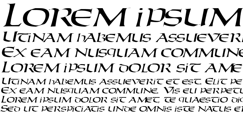 Sample of ParaketteSCapsSSK Italic