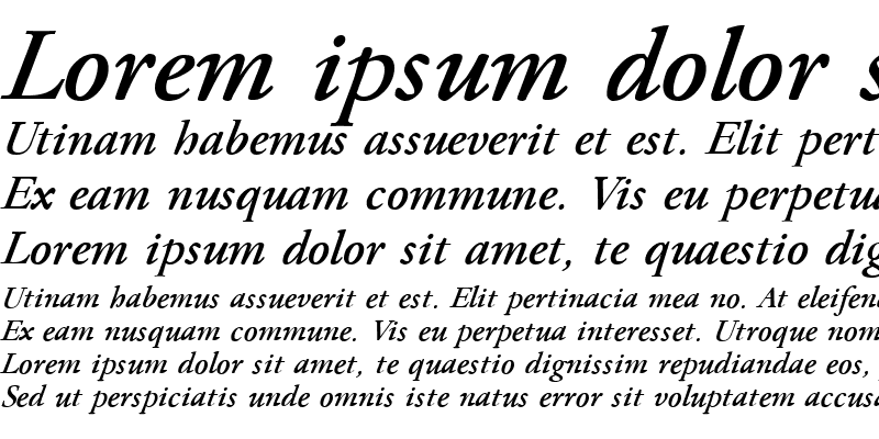 Sample of Paramount Italic