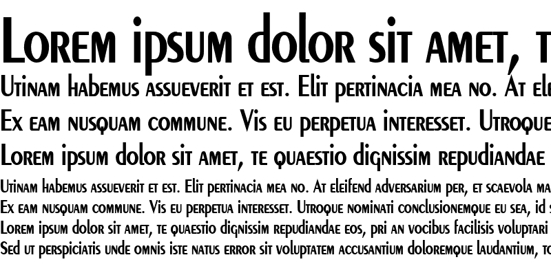Sample of Pare Condensed Bold