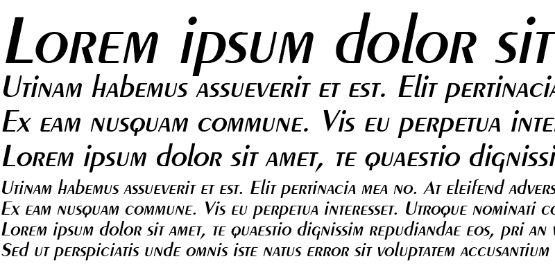 Sample of Pare Italic