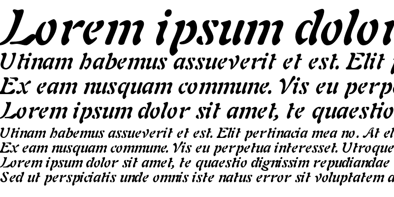 Sample of ParielSSK Bold Italic