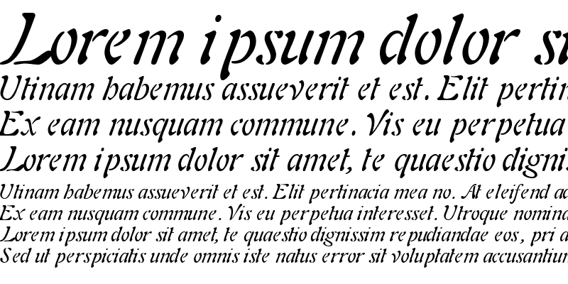 Sample of ParielSSK Italic