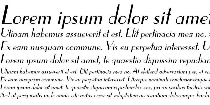 Sample of Paris Italic