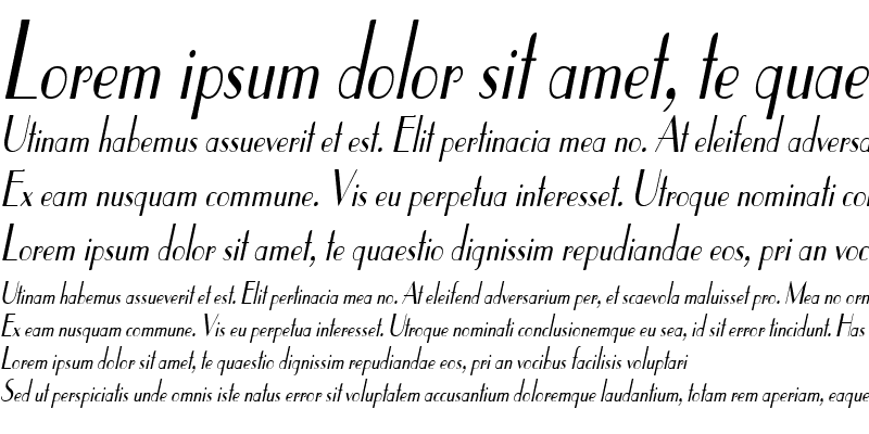 Sample of ParisCondensed Italic