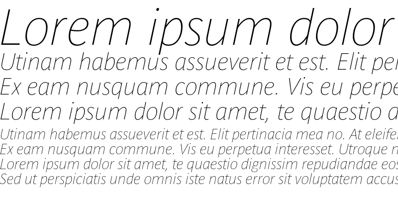 Sample of ParisineClair Italic