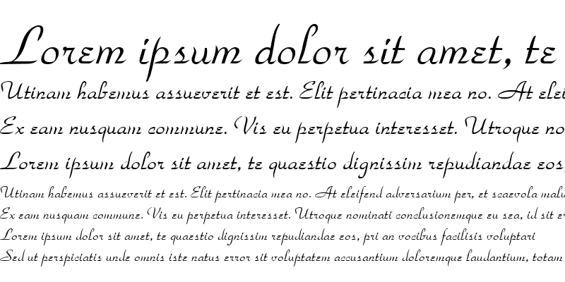 Sample of ParkAvenue LT Italic