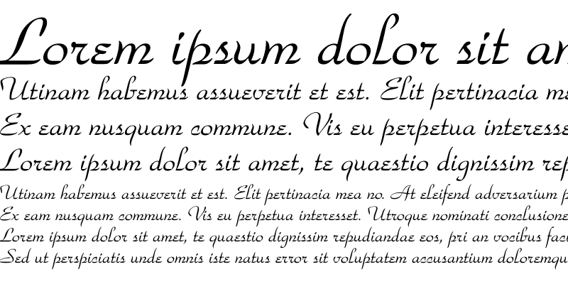 Sample of ParkAvenueBT-Regular Regular