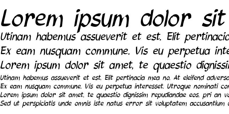 Sample of Parson-Condensed Bold Italic