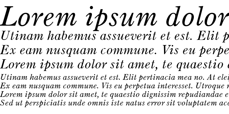 Sample of Partition SSi Italic