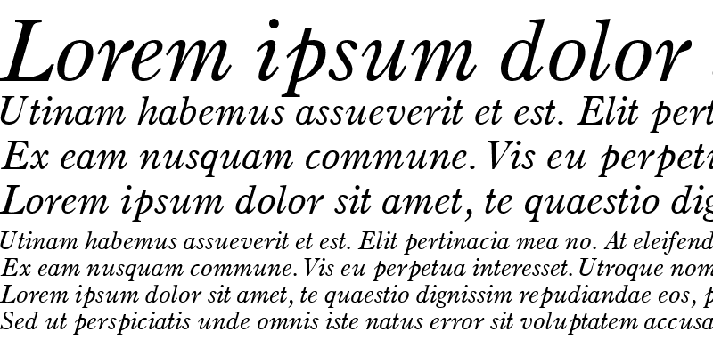 Sample of PartitionOSSSK Italic