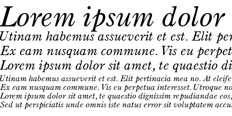 Sample of PartitionSSK Italic