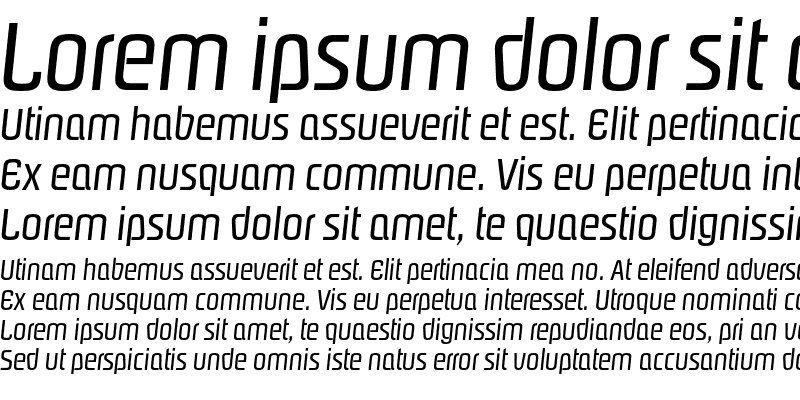 Sample of PasadenaEF Regular Italic