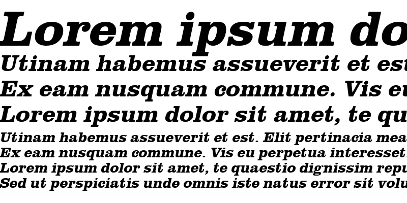 Sample of PaulineBecker Bold Italic