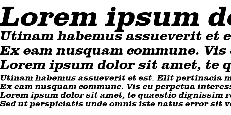 Sample of PaulineBeckerWide Bold Italic