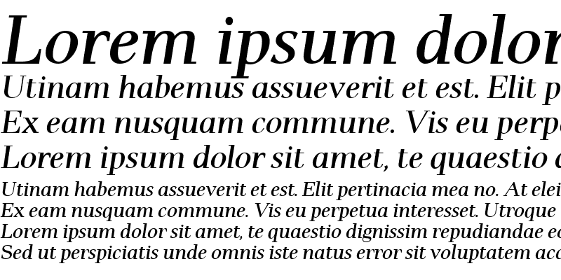 Sample of Pax #2 Italic