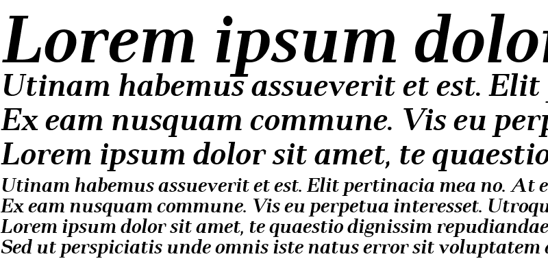 Sample of Pax #2 SemiBold Italic